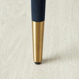 Moulin Midnight Navy Velvet 66cm Counter Stool - Brushed Gold Legs