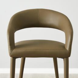 Moulin Sage Green Vegan Leather 66cm Counter Stool - Brushed Gold Legs 	