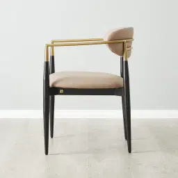 Amy Sand Beige Vegan Leather Dining Chair