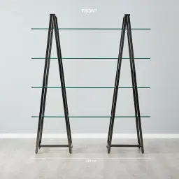 Paxton Black Nickel Stainless Steel Shelf