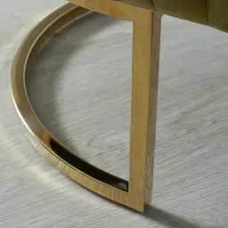 Hilda II Olive Green Velvet Ottoman