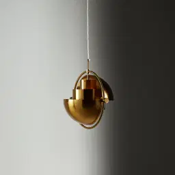 Selene Brushed Gold Metal Chandelier - 28 cm Brushed Gold Metal Shade