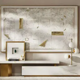 Regine Brushed Gold Metal Table Lamp White Glass Shade