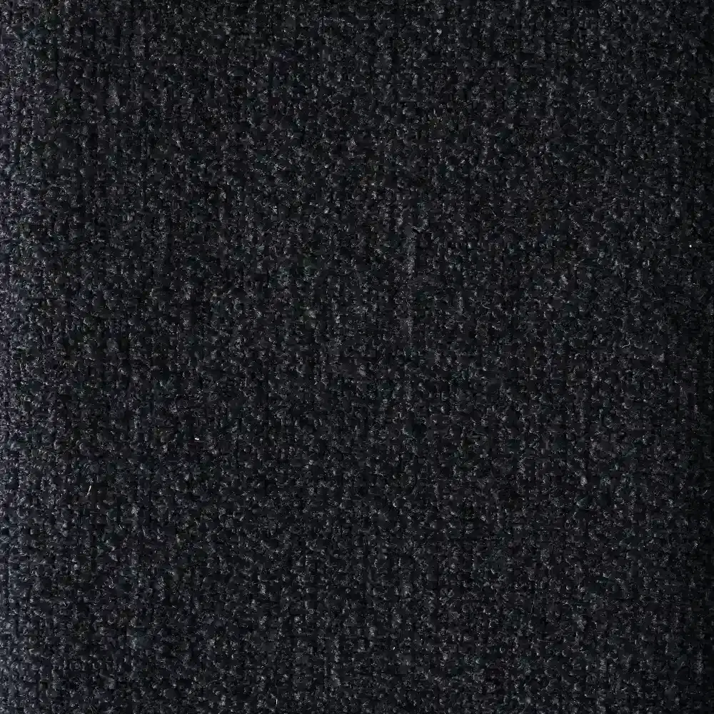 Ava Black Woven Fabric 3-Seater Sofa