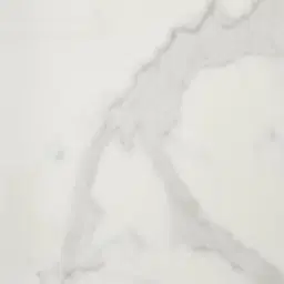 Aspen III White Sintered Stone Dining Table - Brushed Gold Legs