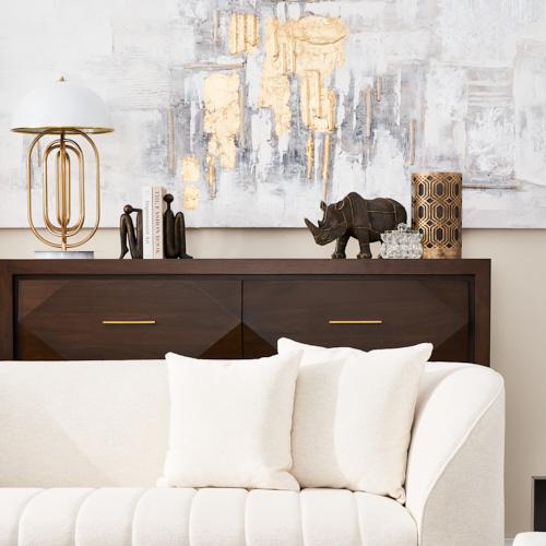 Xandra Dark Walnut Veneer Sideboard 