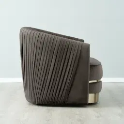 Crown Mushroom Velvet Occasional Chair