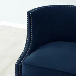 Vogue Navy Blue Velvet Chair