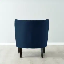 Vogue Navy Blue Velvet Chair
