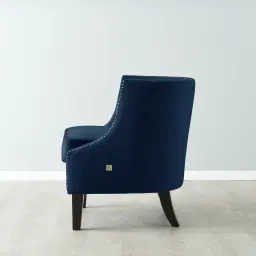 Vogue Navy Blue Velvet Chair