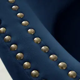 Vogue Navy Blue Velvet Chair