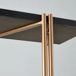 Heinrich Black Wooden Shelf