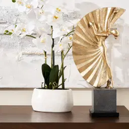 Nina Ballerina Gold Resin Decorative