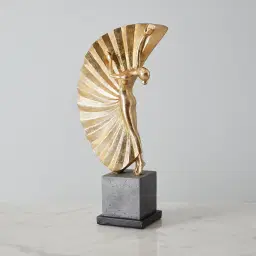 Nina Ballerina Gold Resin Decorative