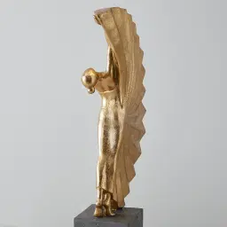 Nina Ballerina Gold Resin Decorative