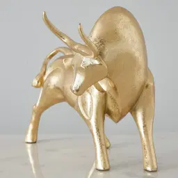 Zoro Bull Gold Resin Decorative