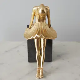 Alicia Ballerina Gold Resin Decorative
