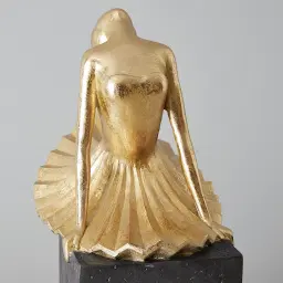 Alicia Ballerina Gold Resin Decorative