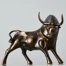 Taurus Bull Bronze Resin Decorative