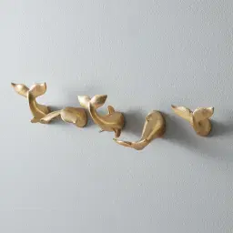 Heart of the Sea Gold Resin Wall Decor (Set of 5)