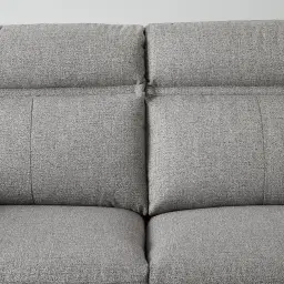 McKenna Dark Grey Woven Fabric 2-Seater Electric Recliner