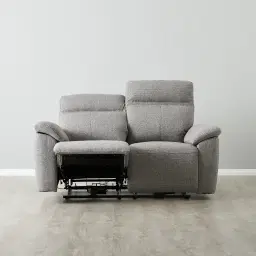 McKenna Dark Grey Woven Fabric 2-Seater Electric Recliner