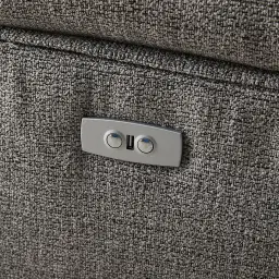 McKenna Dark Grey Woven Fabric 2-Seater Electric Recliner