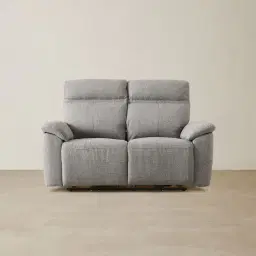 McKenna Dark Grey Woven Fabric 2-Seater Electric Recliner