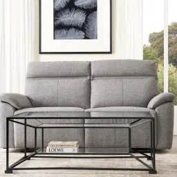 McKenna Dark Grey Woven Fabric 3-Seater Electric Recliner