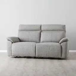 McKenna Dark Grey Woven Fabric 3-Seater Electric Recliner