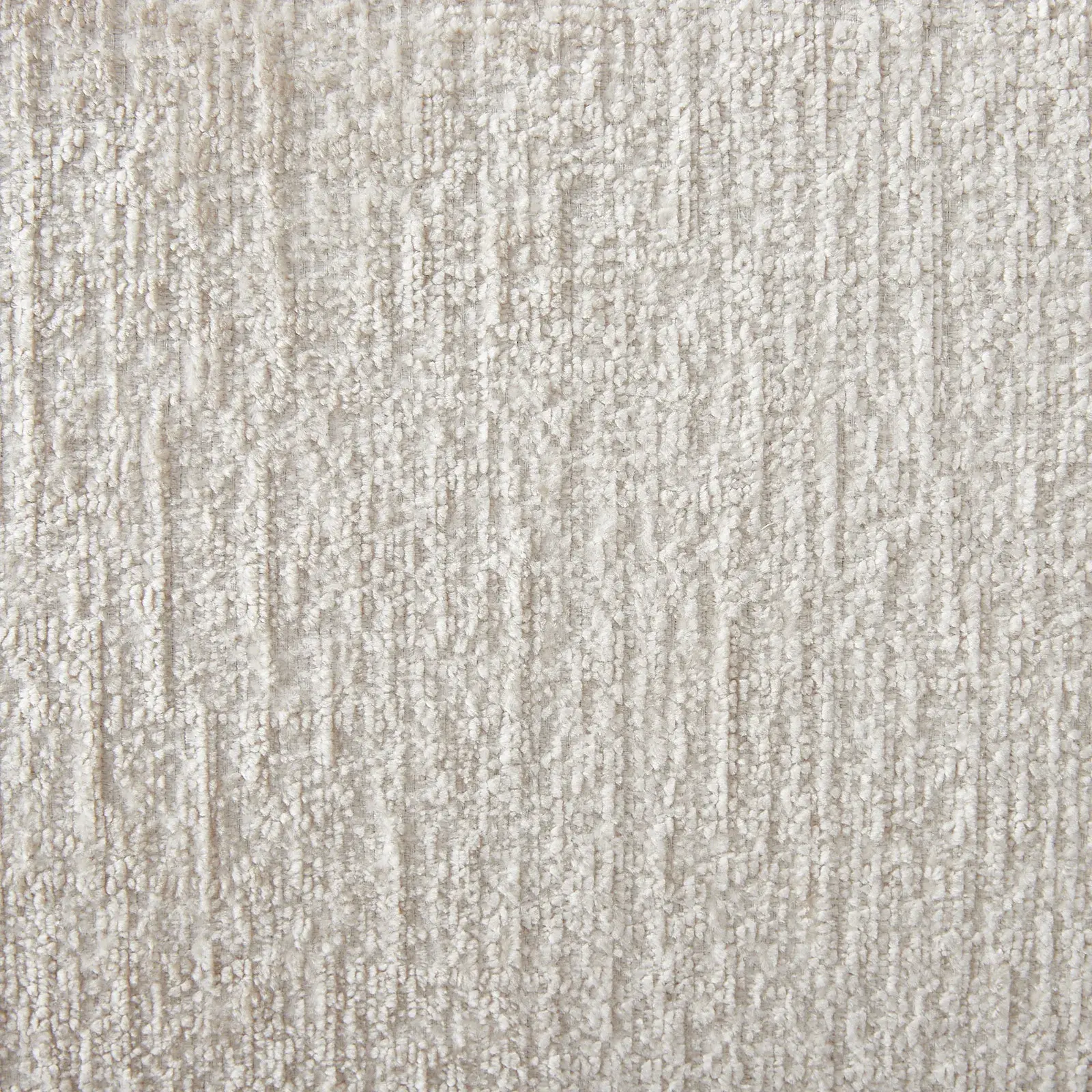 Malta II 3-Seater Powder White Chenille Fabric Sofa