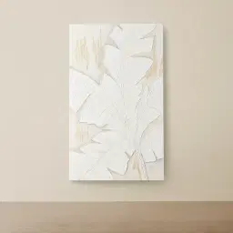 White Banana Leaves Painting