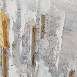 Golden Embers Abstract Painting