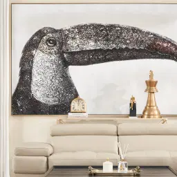 Earth-toned Toucan Painting