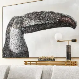 Earth-toned Toucan Painting