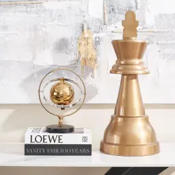 Armillary Sphere Champagne Gold Metal Decorative