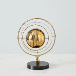 Armillary Sphere Champagne Gold Metal Decorative