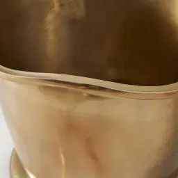 Bacchus Polished Brass Colour Metal Wine Cooler