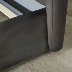 Madrid Charcoal Velvet King Bed