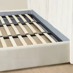 Madrid Cream Velvet King Bed