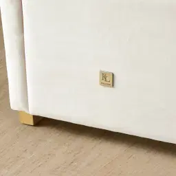 Madrid Cream Velvet King Bed