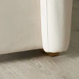 Madrid Cream Velvet Queen Bed