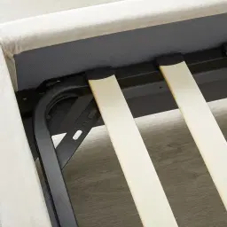 Madrid Cream Velvet Queen Bed