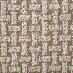 Harlow Light Sand Grey and White Boucle Queen Bed