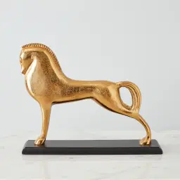 Stance Gold Horse Metal Decorative