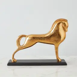 Stance Gold Horse Metal Decorative