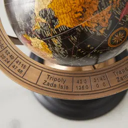 Seraphine Antique Brass Metal Globe Decorative