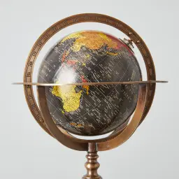 Seraphine Antique Brass Metal Globe Decorative