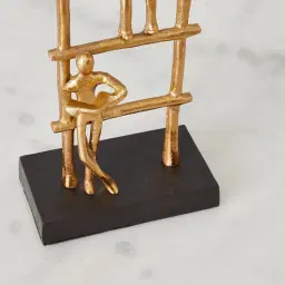 The Climb Gold Metal Decorative