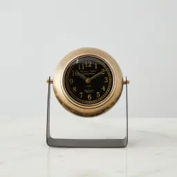 Jiffy Matte Antique Brass Clock